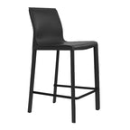 Tabouret de comptoir STAN en cuir moderne