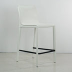 Tabouret de comptoir STAN en cuir moderne