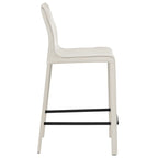 Tabouret de comptoir STAN en cuir moderne