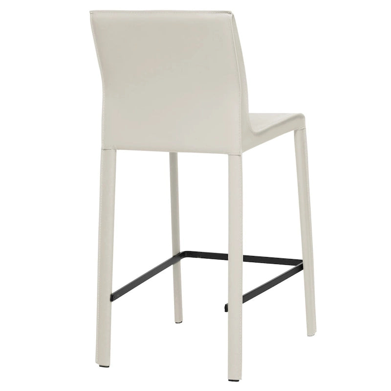 Tabouret de comptoir STAN en cuir moderne