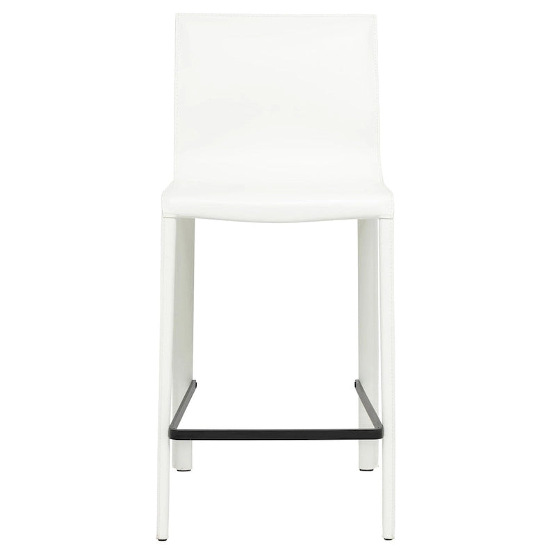 Tabouret de comptoir STAN en cuir moderne