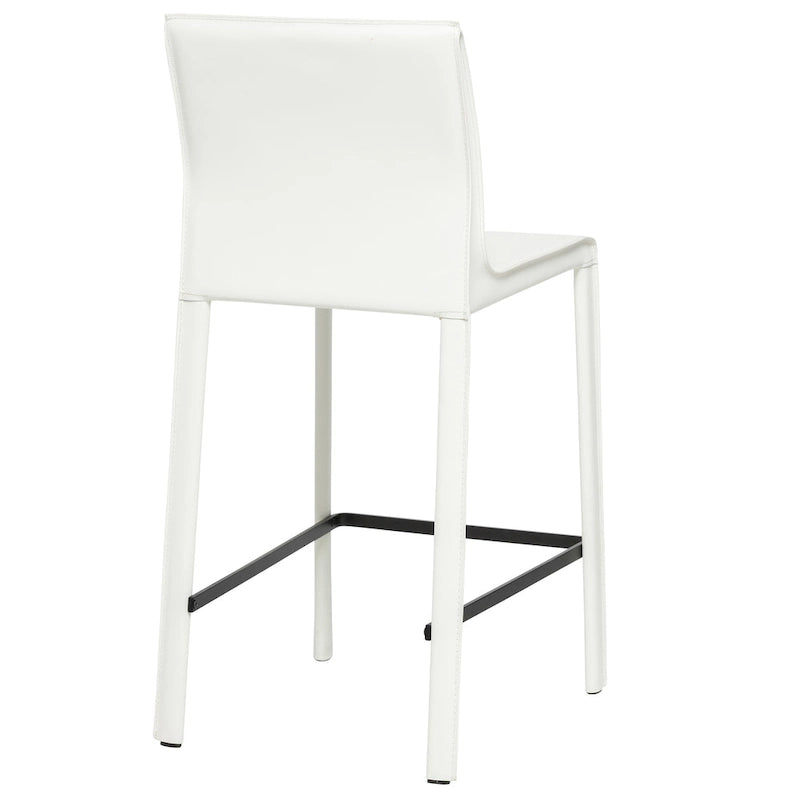 Tabouret de comptoir STAN en cuir moderne