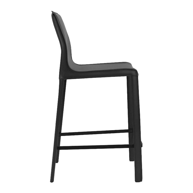 Tabouret de comptoir STAN en cuir moderne
