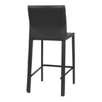 Tabouret de comptoir STAN en cuir moderne