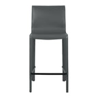 Tabouret de comptoir STAN en cuir moderne