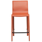 Tabouret de comptoir STAN en cuir moderne