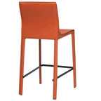 Tabouret de comptoir STAN en cuir moderne