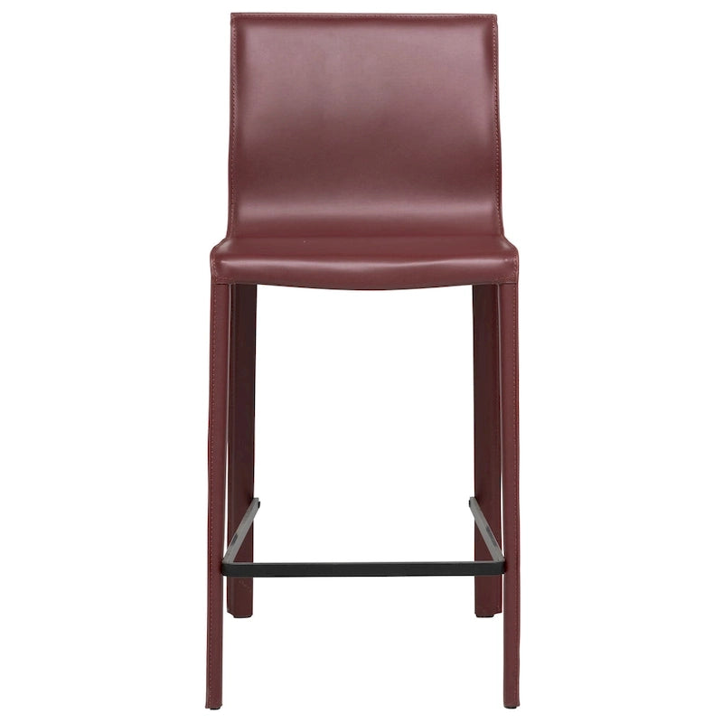 Tabouret de comptoir STAN en cuir moderne