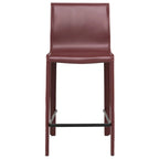 Tabouret de comptoir STAN en cuir moderne