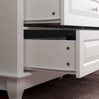 Commode à 9 tiroirs de 139,95 cm de large : Meuble de rangement spacieux au design épuré, laqué