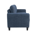 Canapé contemporain 3 places en microfibre gris/marron/huître/marron clair/bleu