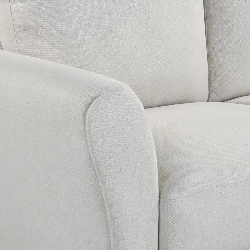 Canapé contemporain 3 places en microfibre gris/marron/huître/marron clair/bleu