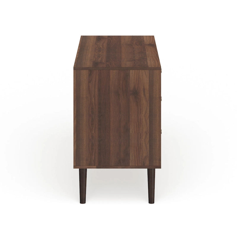 Enfilade Mid-Century avec 3 tiroirs | Noyer / Blanc / Blanc-Noir / Noir