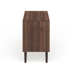 Enfilade Mid-Century avec 3 tiroirs | Noyer / Blanc / Blanc-Noir / Noir