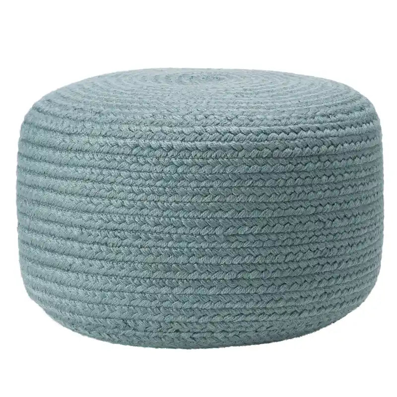Pouf Tressé Rond, Intérieur/Extérieur, 45,7 cm x 45,7 cm x 30,5 cm – Plusieurs Couleurs