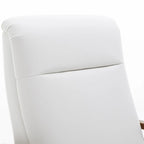Fauteuil inclinable en similicuir à dossier poussoir – Une place, style Mid-Century, 6 coloris