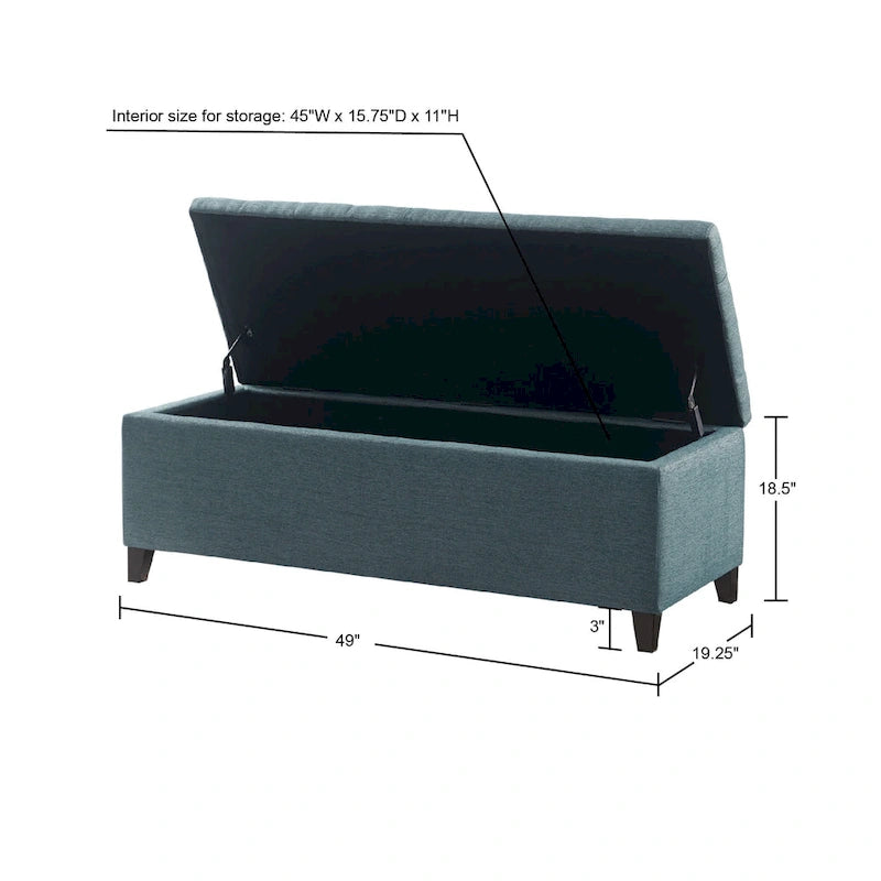 Banc de rangement capitonné Madison Park Sasha Tufted Top