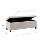 Banc de rangement capitonné Madison Park Sasha Tufted Top