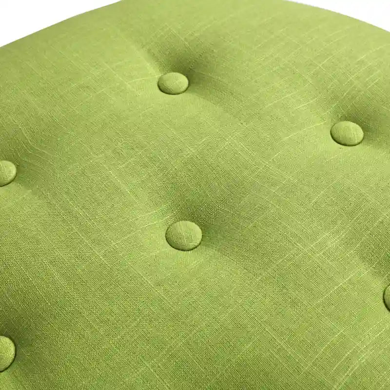 Pouf d'appoint rond rembourré Yolanda 24