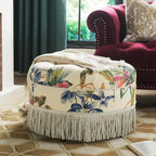 Pouf d'appoint rond rembourré Yolanda 24