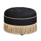 Pouf d'appoint rond rembourré Yolanda 24