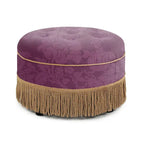 Pouf d'appoint rond rembourré Yolanda 24