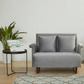 Fauteuil-futon convertible multicolore, 1 place, velours et simili-lin, se transforme en chaise longue ou en lit simple
