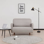Fauteuil-futon convertible multicolore, 1 place, velours et simili-lin, se transforme en chaise longue ou en lit simple