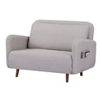 Fauteuil-futon convertible multicolore, 1 place, velours et simili-lin, se transforme en chaise longue ou en lit simple