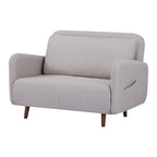 Fauteuil-futon convertible multicolore, 1 place, velours et simili-lin, se transforme en chaise longue ou en lit simple