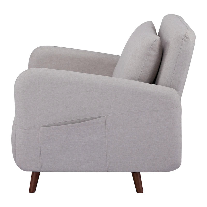 Fauteuil-futon convertible multicolore, 1 place, velours et simili-lin, se transforme en chaise longue ou en lit simple