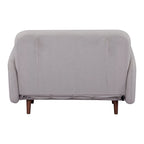 Fauteuil-futon convertible multicolore, 1 place, velours et simili-lin, se transforme en chaise longue ou en lit simple