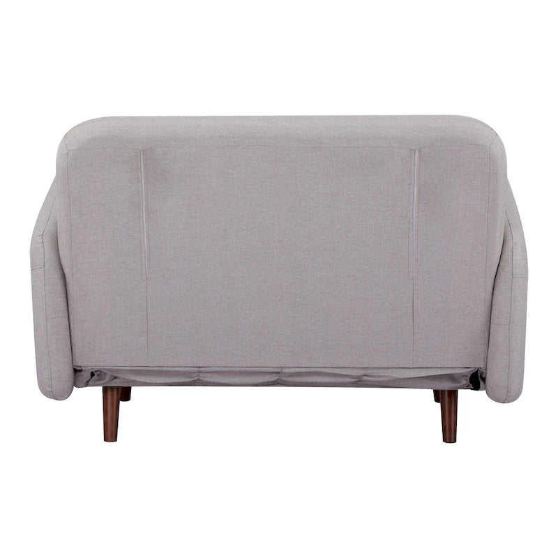 Fauteuil-futon convertible multicolore, 1 place, velours et simili-lin, se transforme en chaise longue ou en lit simple