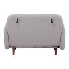 Fauteuil-futon convertible multicolore, 1 place, velours et simili-lin, se transforme en chaise longue ou en lit simple