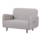 Fauteuil-futon convertible multicolore, 1 place, velours et simili-lin, se transforme en chaise longue ou en lit simple