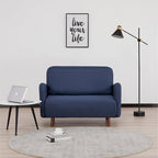 Fauteuil-futon convertible multicolore, 1 place, velours et simili-lin, se transforme en chaise longue ou en lit simple