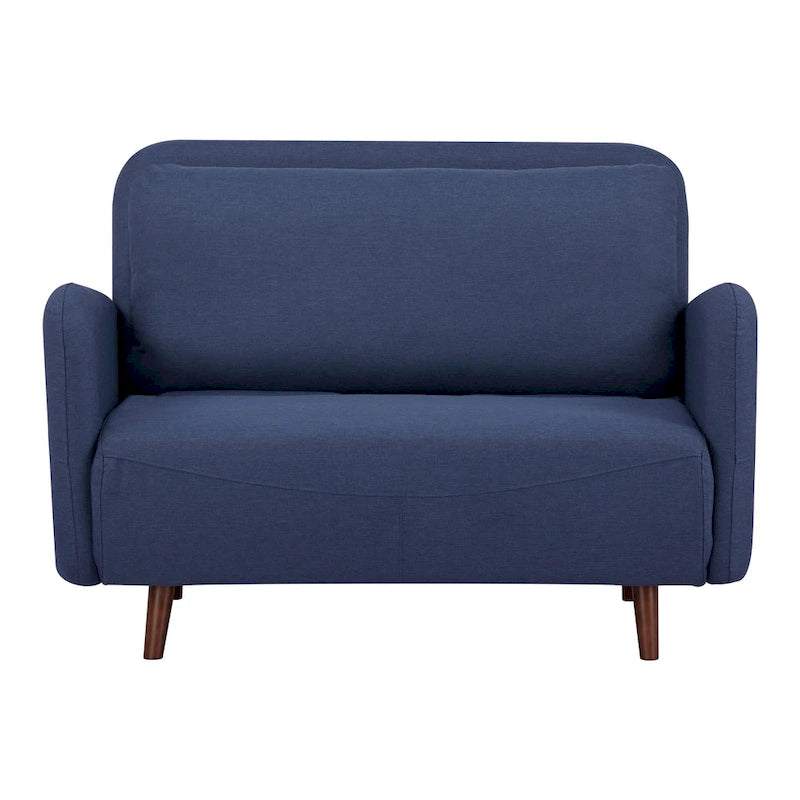 Fauteuil-futon convertible multicolore, 1 place, velours et simili-lin, se transforme en chaise longue ou en lit simple
