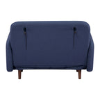 Fauteuil-futon convertible multicolore, 1 place, velours et simili-lin, se transforme en chaise longue ou en lit simple