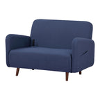 Fauteuil-futon convertible multicolore, 1 place, velours et simili-lin, se transforme en chaise longue ou en lit simple