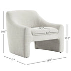 Fauteuil d'appoint surdimensionné Tracy Modern