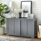 Buffet bas coulissant empilable – 7 coloris – Empilable jusqu'à 3 unités