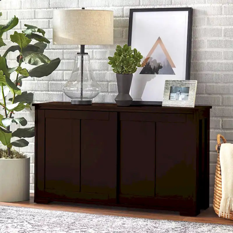 Buffet bas coulissant empilable – 7 coloris – Empilable jusqu'à 3 unités
