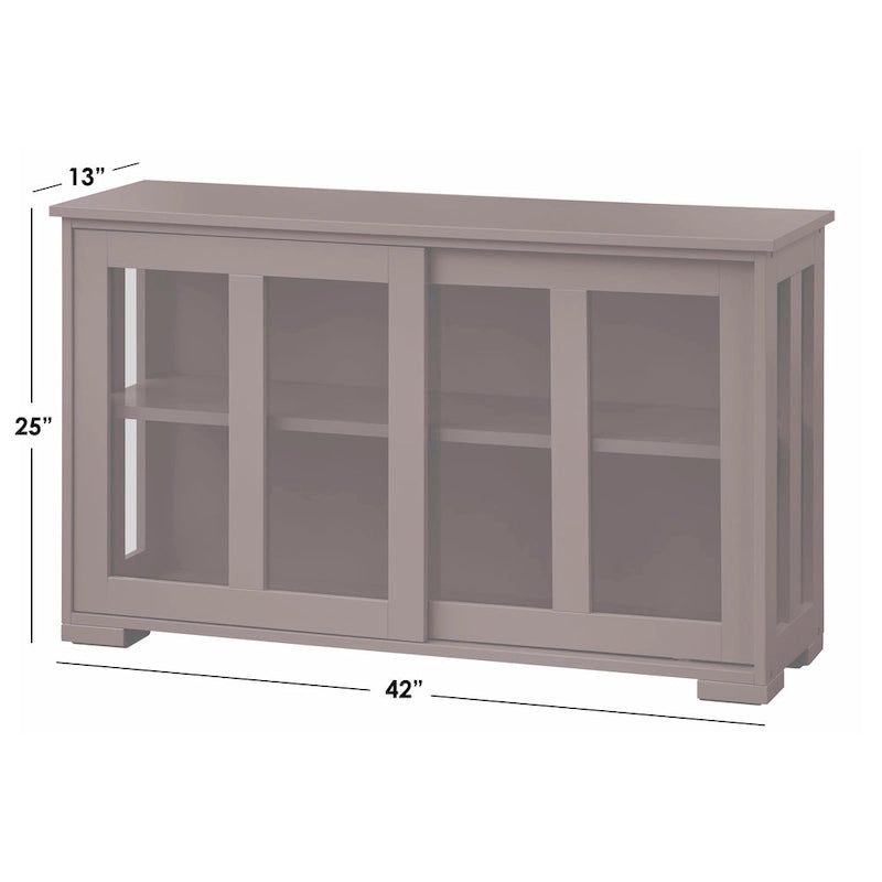Buffet bas coulissant empilable – 7 coloris – Empilable jusqu'à 3 unités