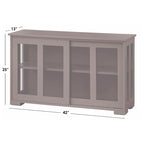 Buffet bas coulissant empilable – 7 coloris – Empilable jusqu'à 3 unités