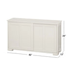 Buffet bas coulissant empilable – 7 coloris – Empilable jusqu'à 3 unités