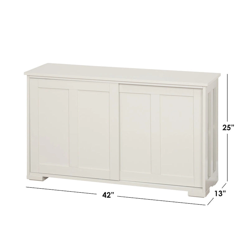 Buffet bas coulissant empilable – 7 coloris – Empilable jusqu'à 3 unités