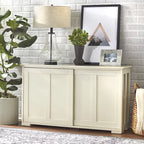 Buffet bas coulissant empilable – 7 coloris – Empilable jusqu'à 3 unités