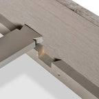 Ensemble de chambre 4 pièces Rustique Ivoire et Miel – Grand lit/Très grand lit, Bois vieilli bicolore