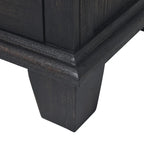 Ensemble de chambre 4 pièces Rustique Ivoire et Miel – Grand lit/Très grand lit, Bois vieilli bicolore
