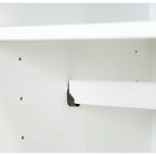 Armoire 4 portes en bois massif – Blanc/Moka/Java/Noir, Standard ou avec miroir